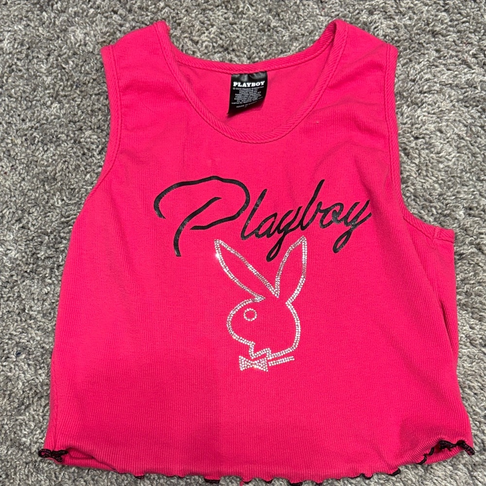 Playboy Hot Pink Graphic Tank